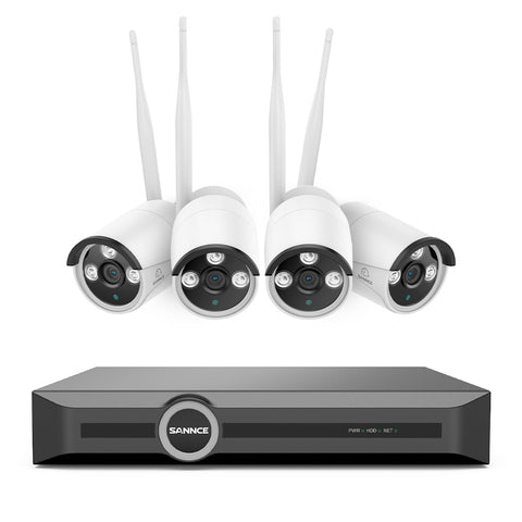 4K 8-Channel Wireless Security Camera System, 8MP NVR, 8MP WiFi IP Camera, Two-Way Audio, IP66 Waterproof, Smart AI Human Detection, Work With Alexa