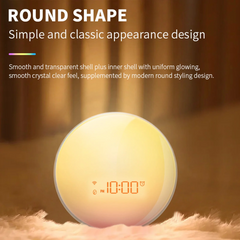 Wake-up Light with 9 Colour Modes, Two Independent Alarm Clocks, 5 Ringtones, 11 Sleep Sound Effects