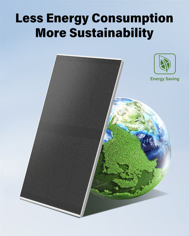 3W Solar Panel for Security Camera, Compatible with all USB-C Port Cameras, IP65 Waterproof