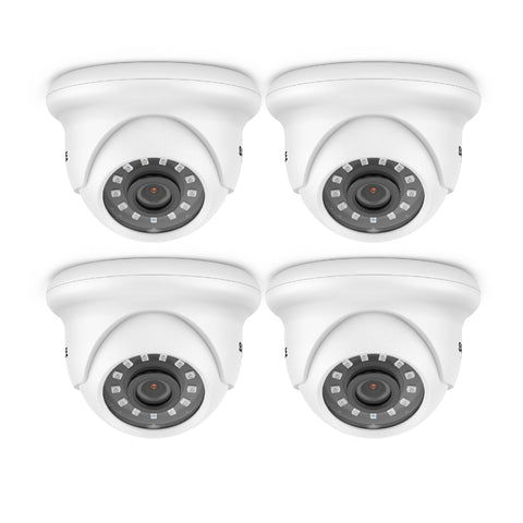 1080P CCTV Camera Kit, 100 ft IR Night Vision, Digital WDR & DNR, IP66 Waterproof for Indoor and Outdoor Security, Pack of 4