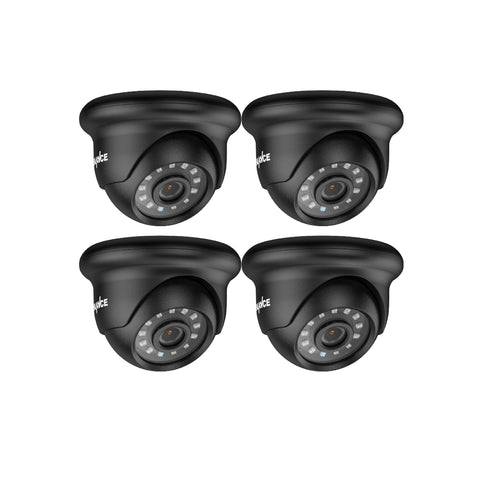 1080P CCTV Camera Kit, 100 ft IR Night Vision, Digital WDR & DNR, IP66 Waterproof for Indoor and Outdoor Security, Pack of 4