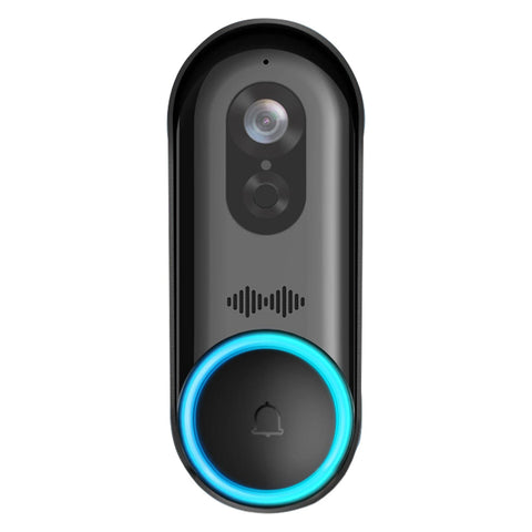2MP Smart Video Doorbell, Two-Way Audio, PIR Human Detection, Day Night Vision, 6400mAh Rechargeable Battery, Work With Alexa and Google Home, Support TF Card & Cloud Storage