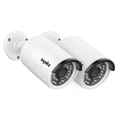 4K 8MP Super HD PoE Security Outdoor IP Camera - Smart Person/Vehicle Alerts, Two-way Audio (2-Pack), Work with SANNCE N98PBD/N96PBK