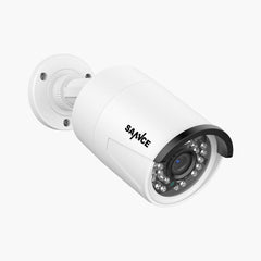 4K 8MP Super HD PoE Security Outdoor IP Camera - Smart Person/Vehicle Alerts, Two-way Audio (2-Pack), Work with SANNCE N98PBD/N96PBK