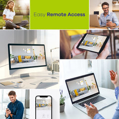 3MP 8-Channel Wireless CCTV Camera System, 8MP NVR + 4pcs 3MP WiFi IP Cameras, Audio Recording, AI Human Detection, Work With Alexa