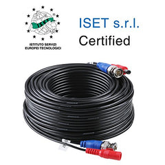 4-Pack 30M / 100 ft BNC Video Power CCTV Camera Cable (Black)