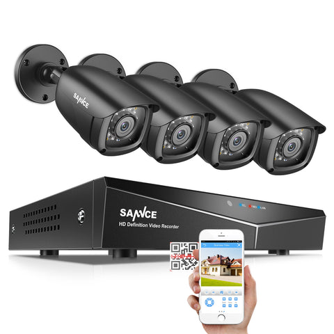 Clearance-SANNCE 8CH 1080P SECURITY CAMERA SYSTEM WITH 5-IN-1 DVR