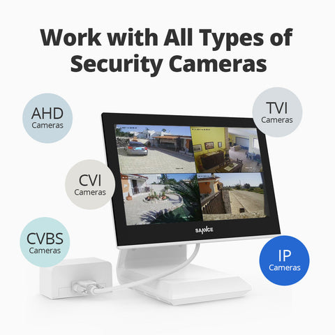 1080p 4 Channel CCTV DVR w/ 2 2MP Outdoor Bullet Security Camera System, 10.1'' LCD Colorful Monitor