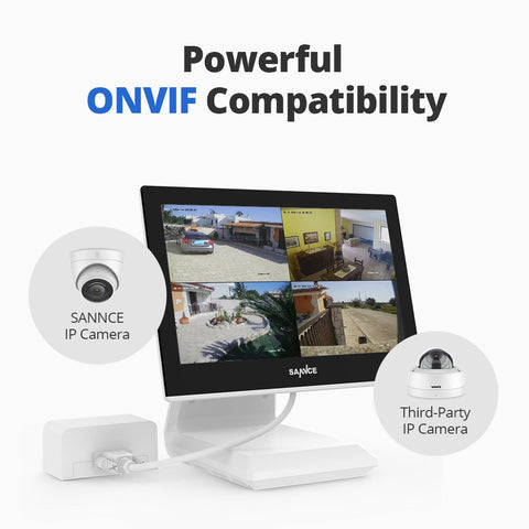 1080p 4 Channel CCTV DVR w/ 2 2MP Outdoor Bullet Security Camera System, 10.1'' LCD Colorful Monitor