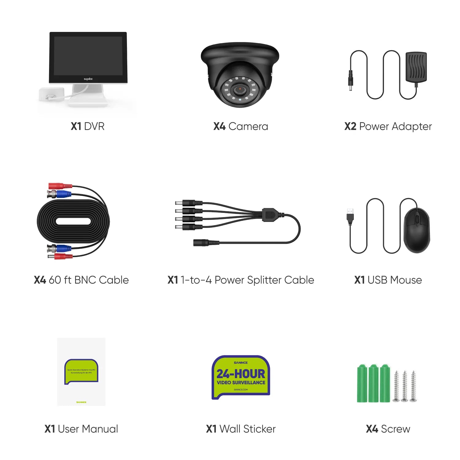 Ahd 4 channel cctv kit 2024 with internet and 4g phone viewing