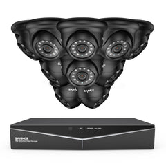 1080p 16 Channel 10 Camera Outdoor Wired Security System, Smart Motion Detection, 100 ft Infrared Night Vision, IP66 Weatherproof