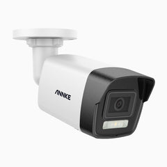 C1200 - 4K 12MP Outdoor Dual Light PoE Security Camera, Colour & IR Night Vision, Human & Vehicle Detection, H.265+, Built-in Microphone, Max. 512 GB Local Storage, IP67