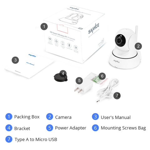 2K Super HD Wireless Pan Tilt Indoor CCTV IP Security Camera for Baby, Elder, Pet Monitor