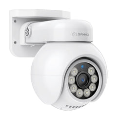 4K 8MP UHD PoE Security Outdoor PT IP Camera - Pan & Tilt, Smart Vehicle Detection, Two-way Audio, Up to 256G TF card storage, Support Onvif, work with SANNCE N98PBD/N96PBK