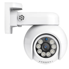 10 Channel 4K PoE CCTV System with 8 Cameras, 8MP Outdoor Pan-Tilt IP Cameras, AI Detection, Smart Tracking, Color Night Vision, H.265+, Two-Way Audio