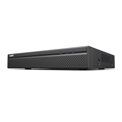 4K 16 Channel H.265+ PoE NVR, ONVIF Supported, Audio Recording, Human/Vehicle Detection, Support Up to 12TB Hard Drive