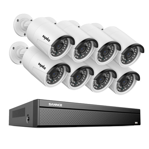 16 Channel 5MP PoE Security Camera System, 4K NVR & 5MP Outdoor PoE IP Cameras, ONVIF Supported, H.265, Audio Recording, Human/Vehicle Detection